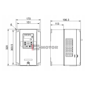 Falownik wektorowy trójfazowy GD20-011G-4 11kW 3x400V